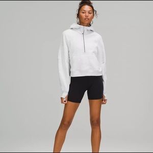 Scuba oversized half-zip hoodie